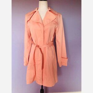 Nine West long pink trench coat